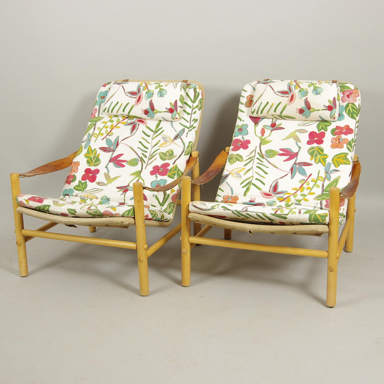 FÅTÖLJER, 1 par, "Junker", Bror Boije, Dux, 1900-talets andra hälft.