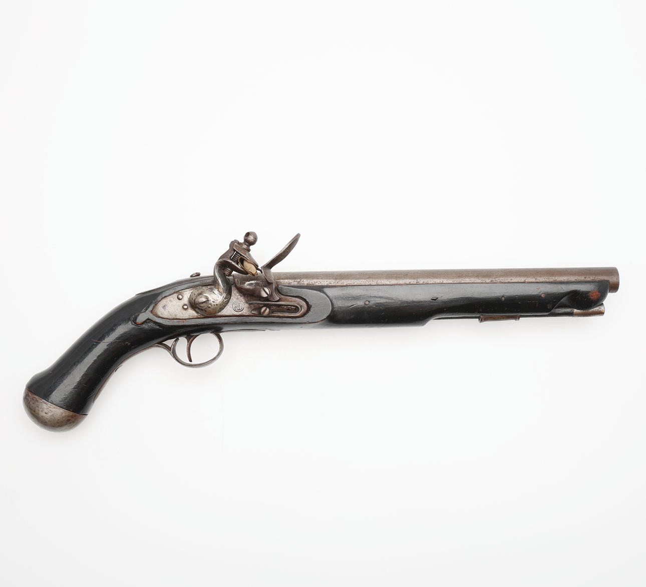 FLINT LOCK GUN WITH BELT HOOK, probably made in Holland for the Danish ...