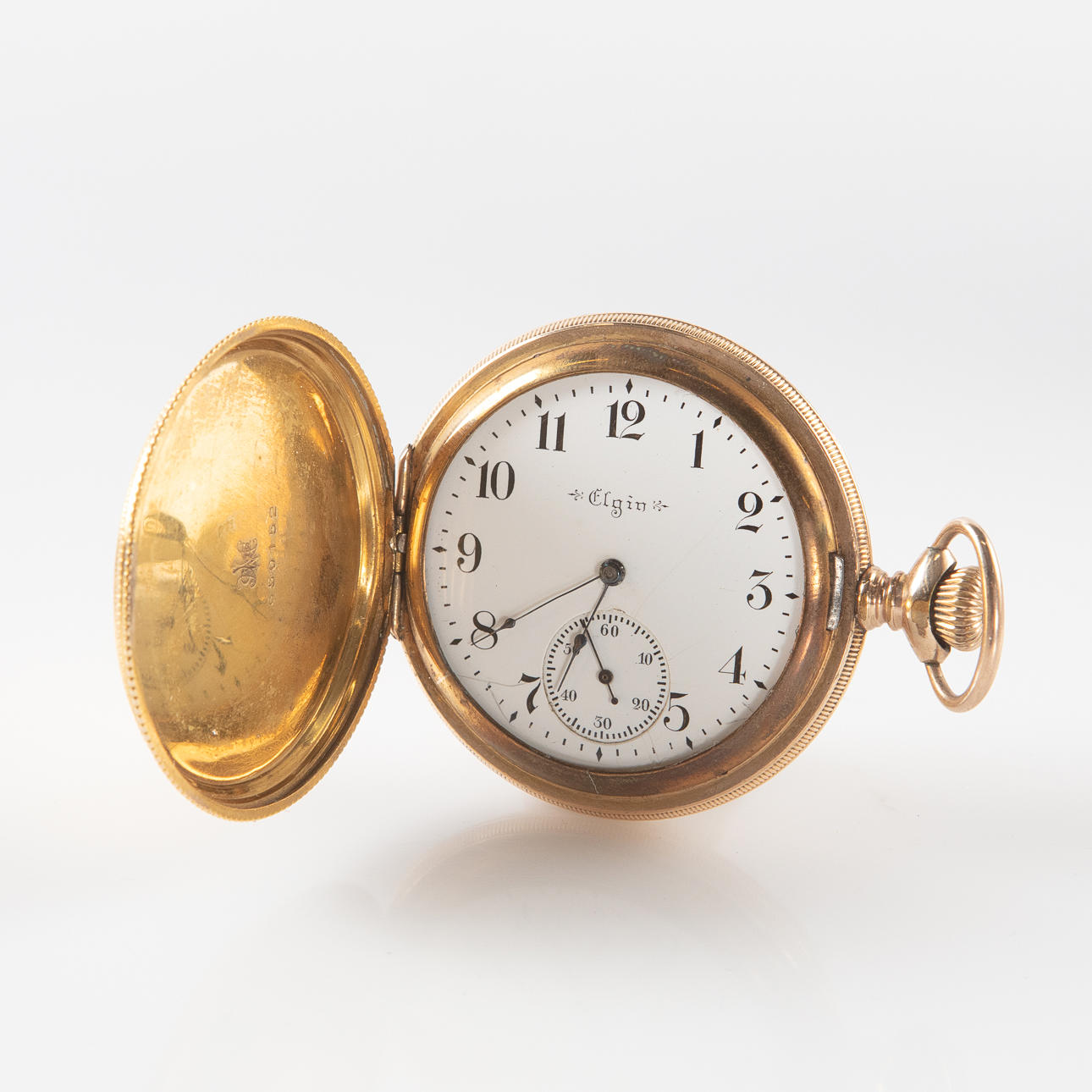 ELGIN, Savonett / jaktur, gulddoublé.