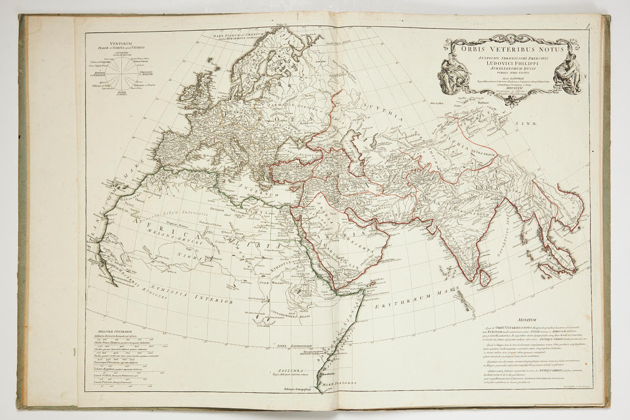 D'ANVILLE, ATLAS 1784 with 12 maps.