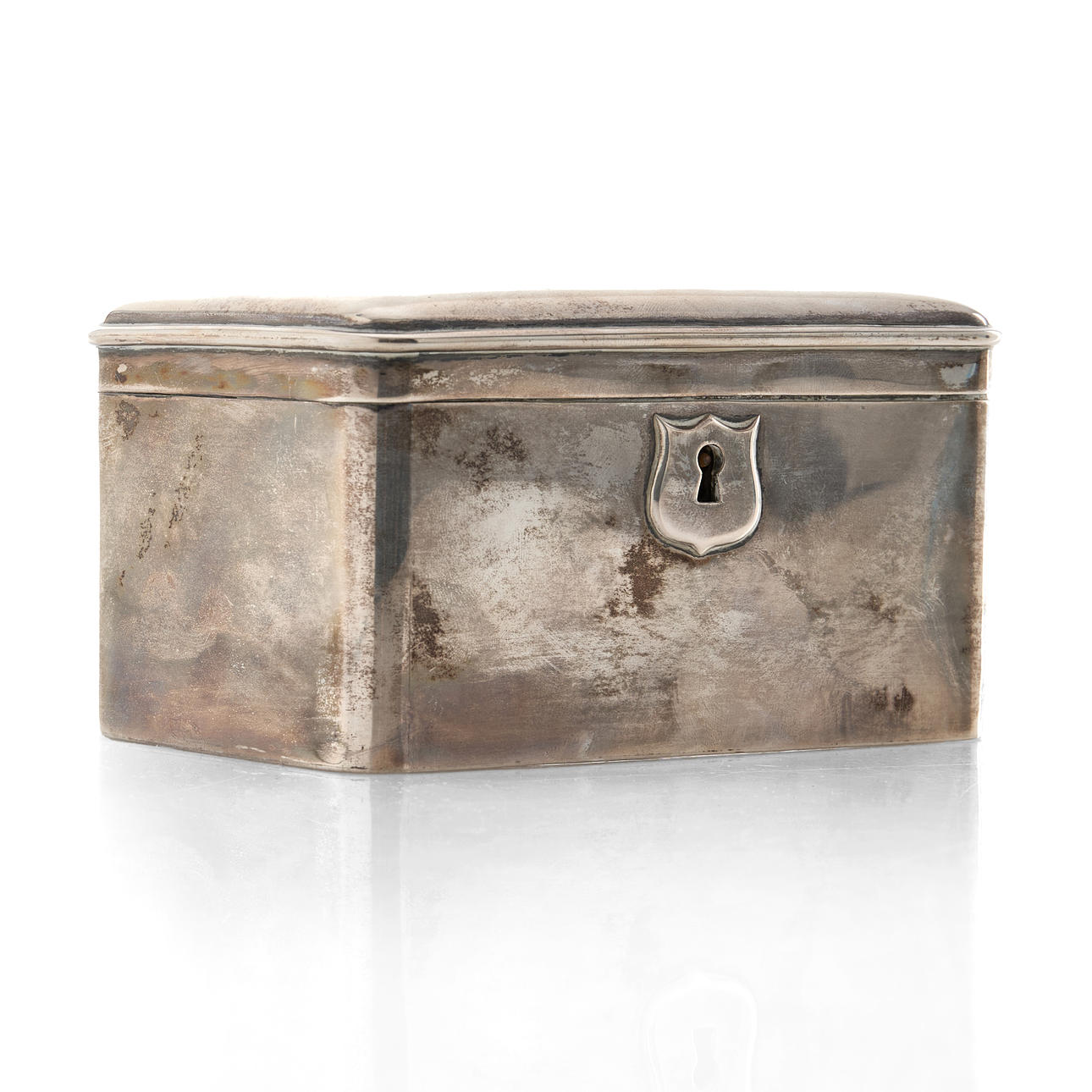 CAJA DE AZÚCAR, plata, interior dorado.