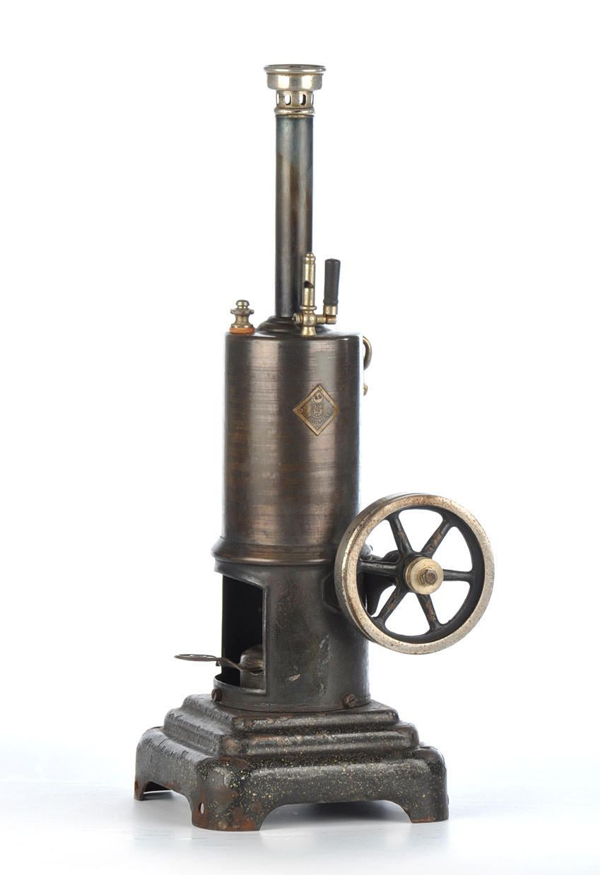 MÄRKLIN. Stehende Dampfmaschine, unlackiert.