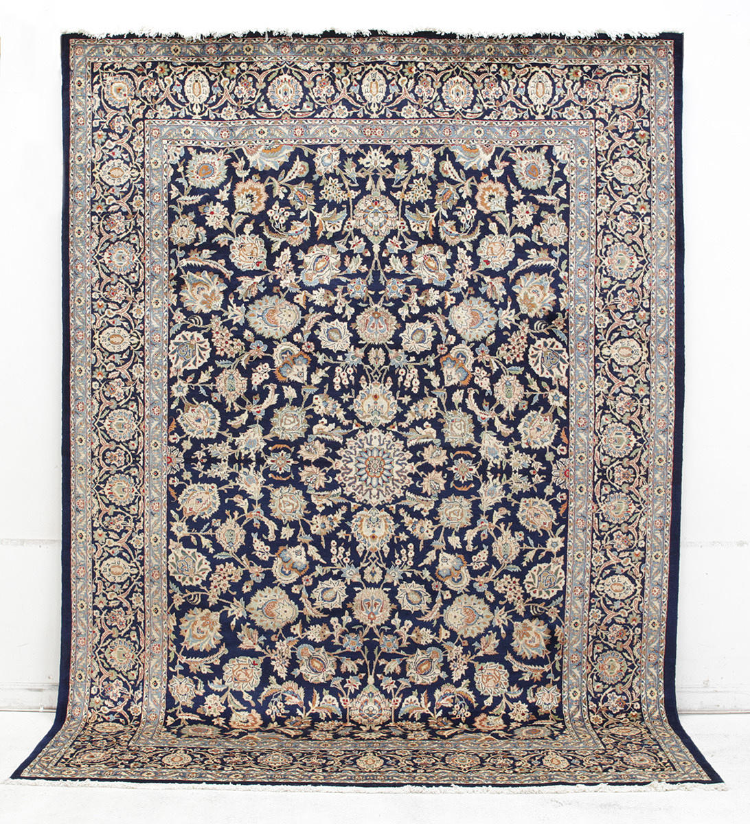 MATTA, Persisk, blå Keshan, (fine), 358 x 252 cm.