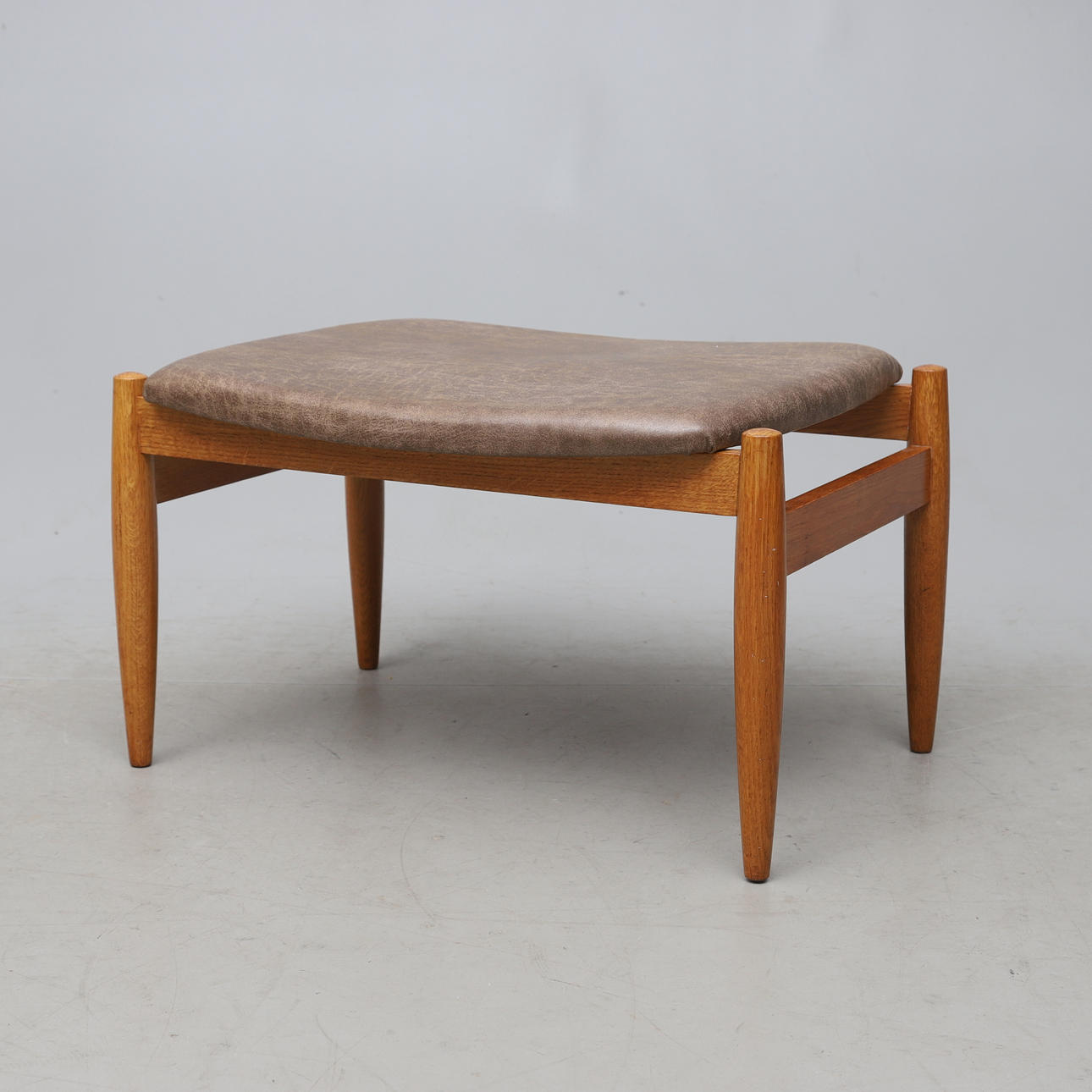 A stool, frame in oak, IKEA “Ole” 1963.