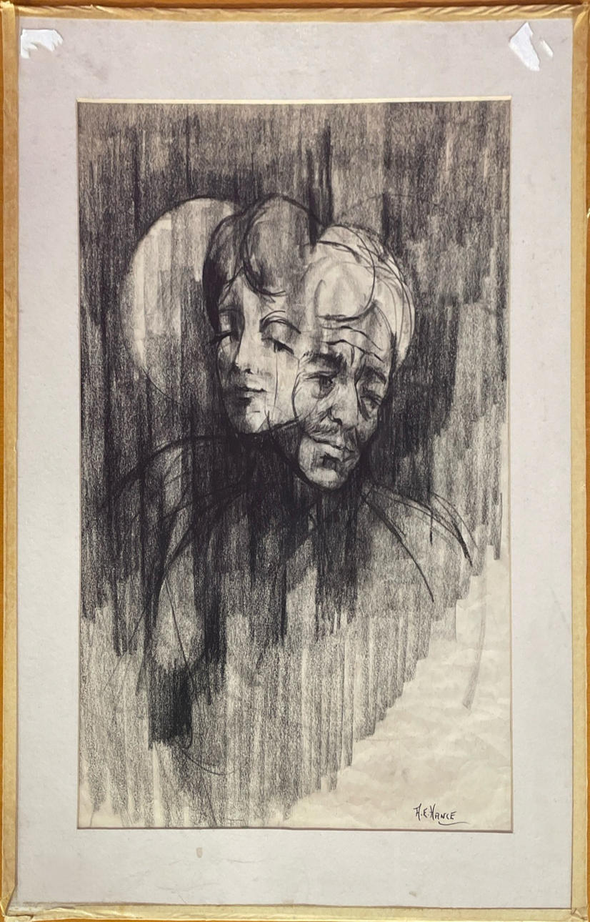 BOCETO A CARBONCILLO SIN MARCO.