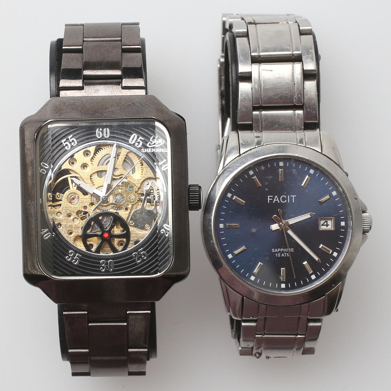 HERRARMBANDSUR, 2 st, ShenHua samt Facit, 1900-tal.