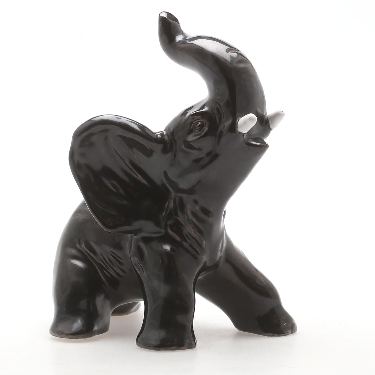 SKULPTUR, elefant, Folke och Elsa Jernberg, keramik, troligen omkring 1900-talets mitt.