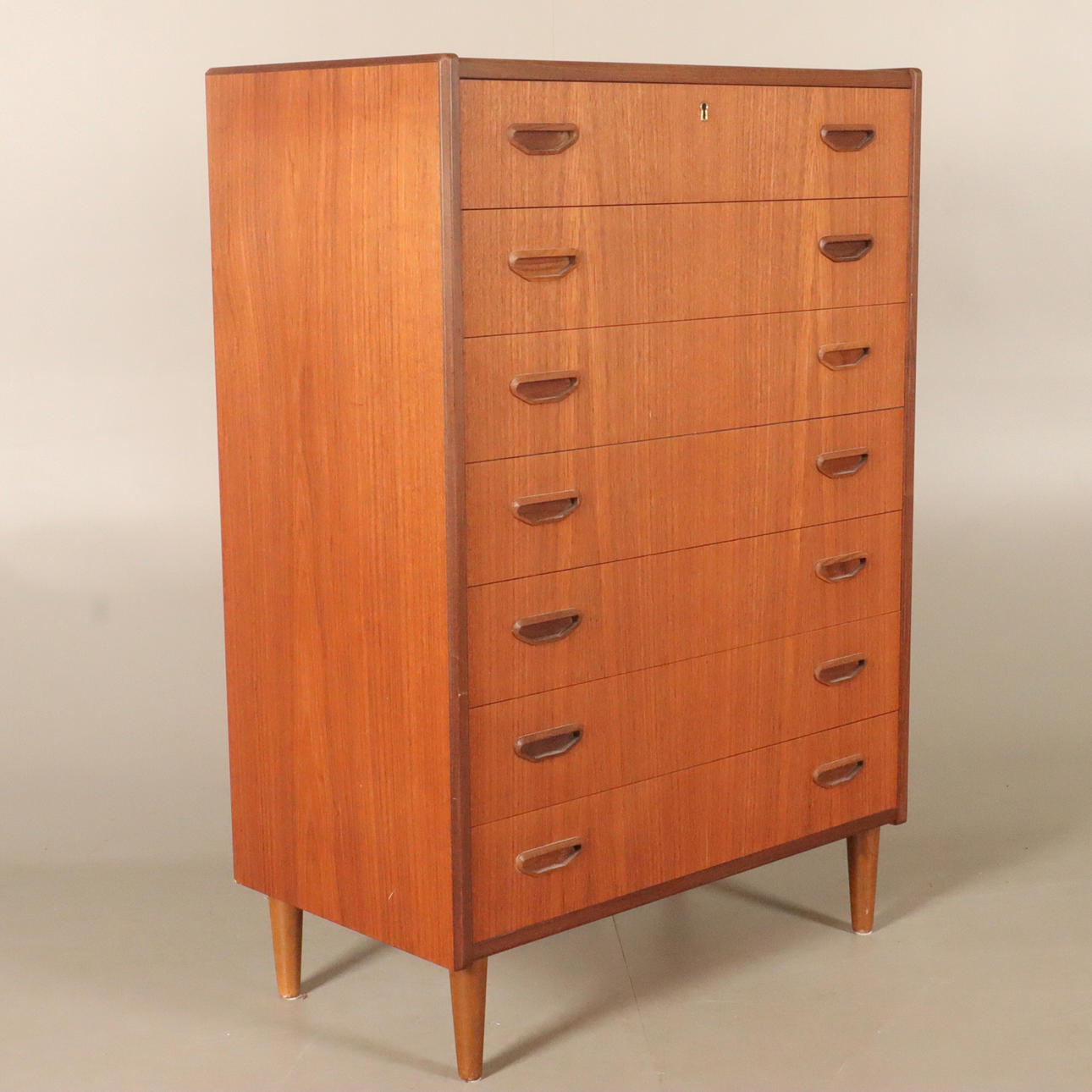 BYRÅ, teakfaner, 1900-talets andra hälft.