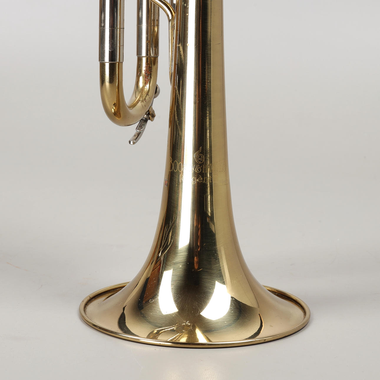 A brass trumpet, “Regent II”, Boosey & Hawkes, England