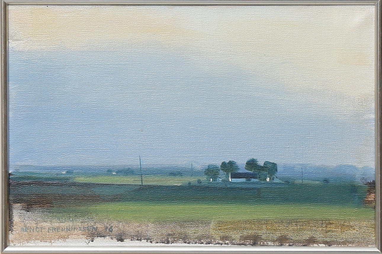 BENGT FREDRIKSSON. Österlen, olja på duk, signerad och daterad -76.