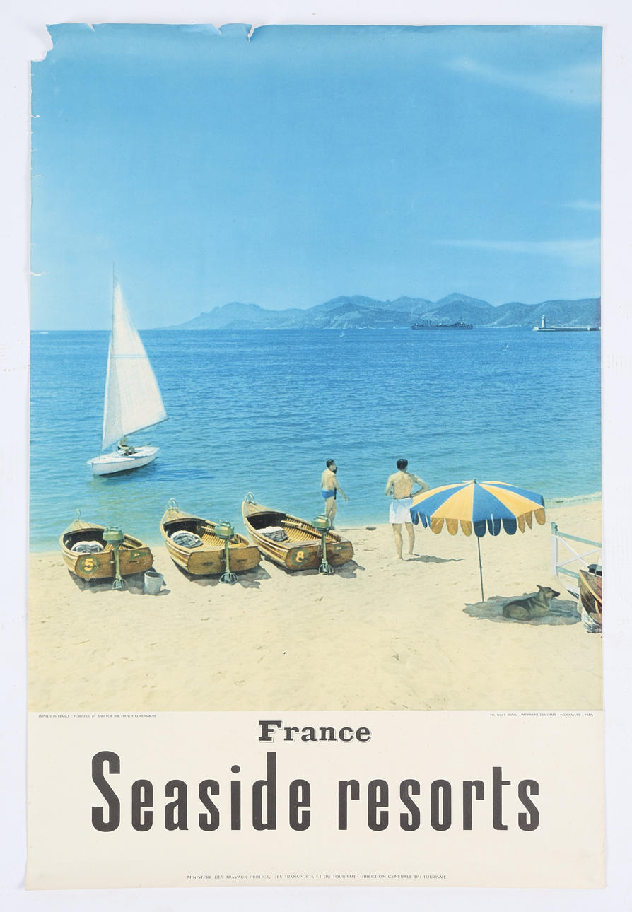 FRANKRIKE BADORTER AFFISCH.