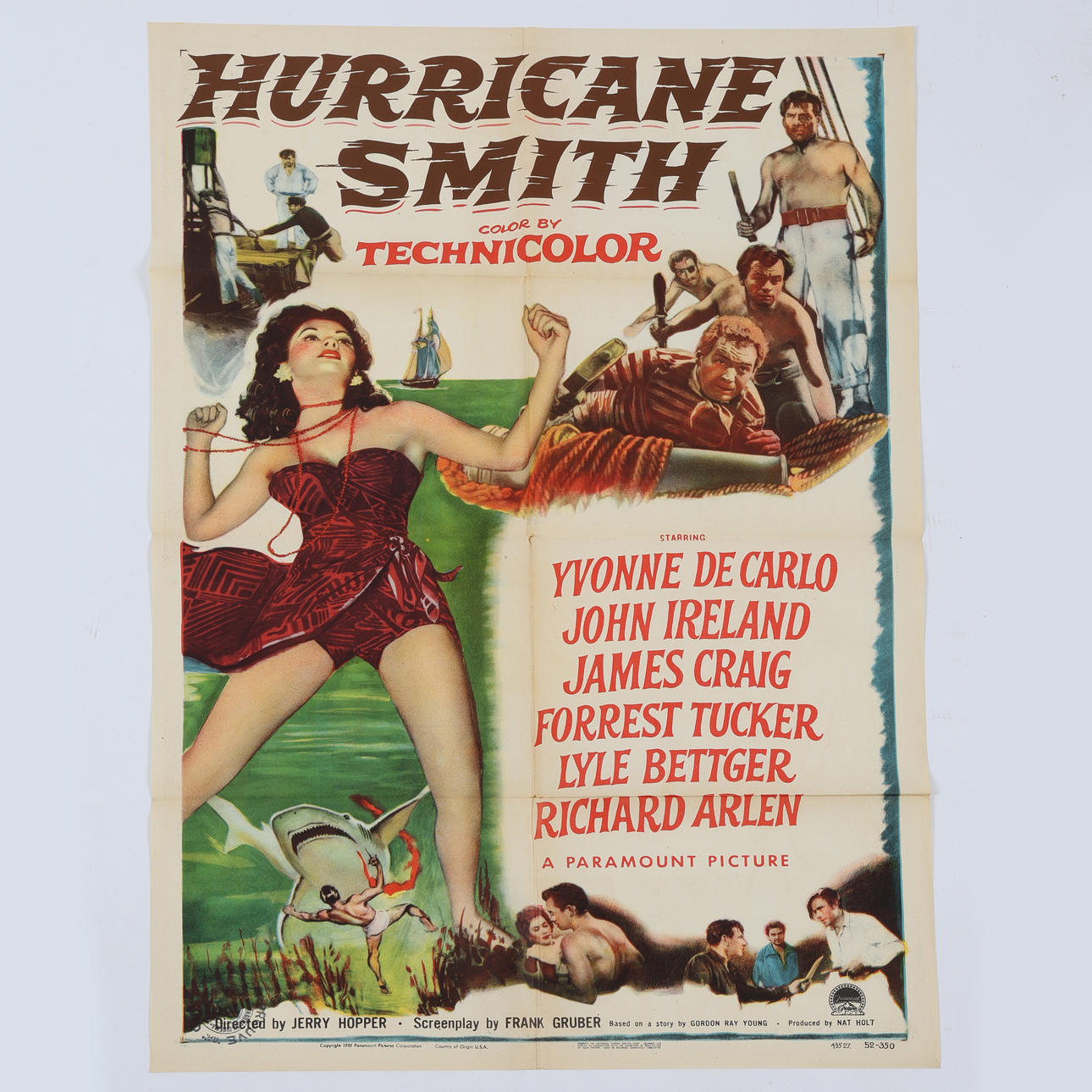 HURACÁN SMITH (1952). PÓSTER DE LA PELÍCULA.
