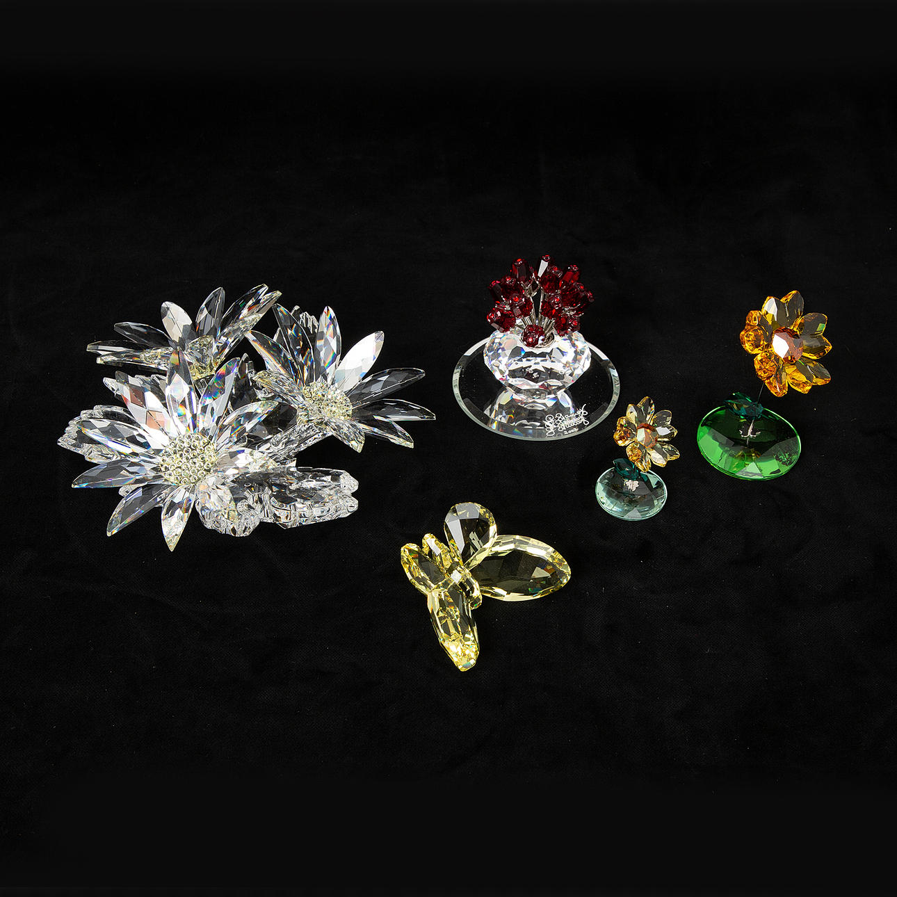 SWAROVSKI, Figuren, 5 Stück.