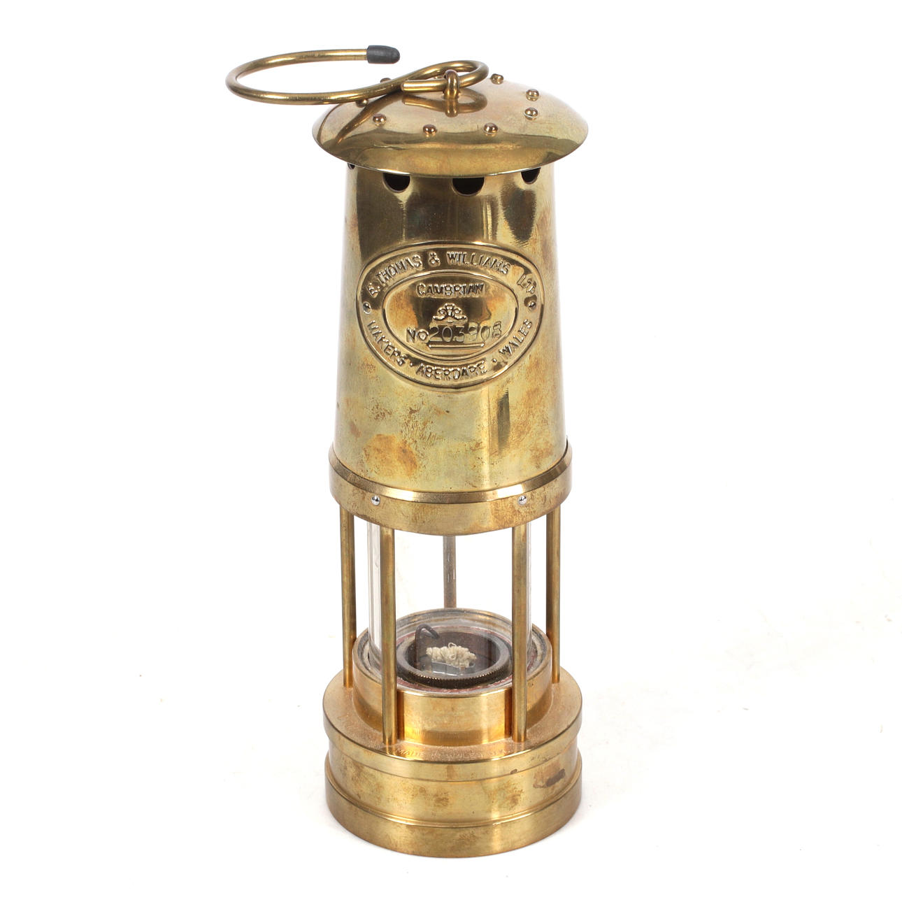 GRUVLYKTA, mässing, E. Thomas & Williams Limited. 1900-tal.