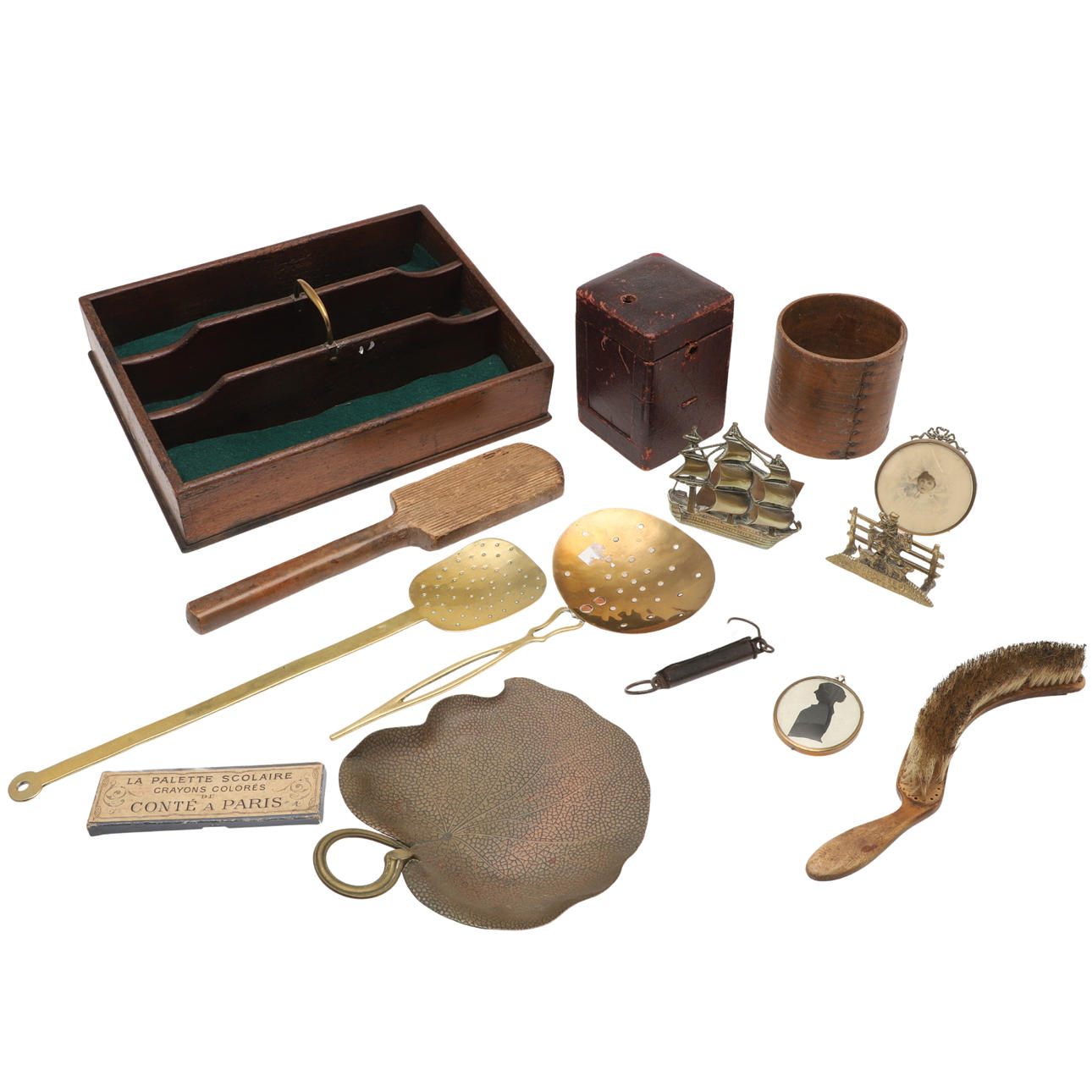 BESTICKBRICKA, MAHOGNY, 1800-TAL.