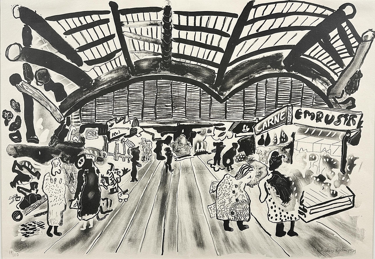 ANDERS FOGELIN. LITHOGRAPHY, signed, numbered.