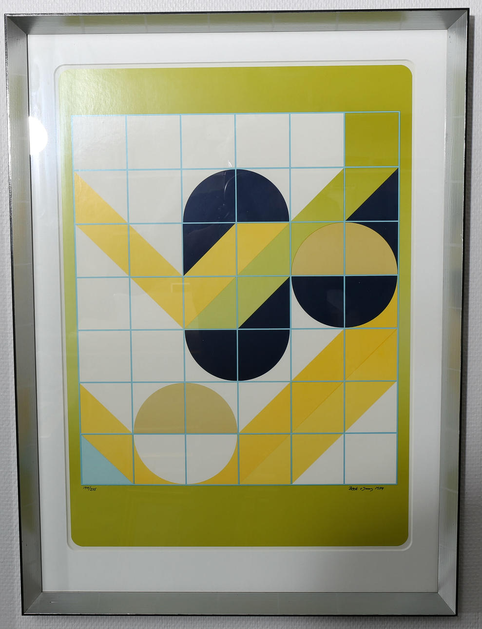 BECK&JUNG (HOLGER BÄCKSTRÖM & BO LJUNGBERG). Litografi, numrerad 194/275, signerad, daterad 1974.