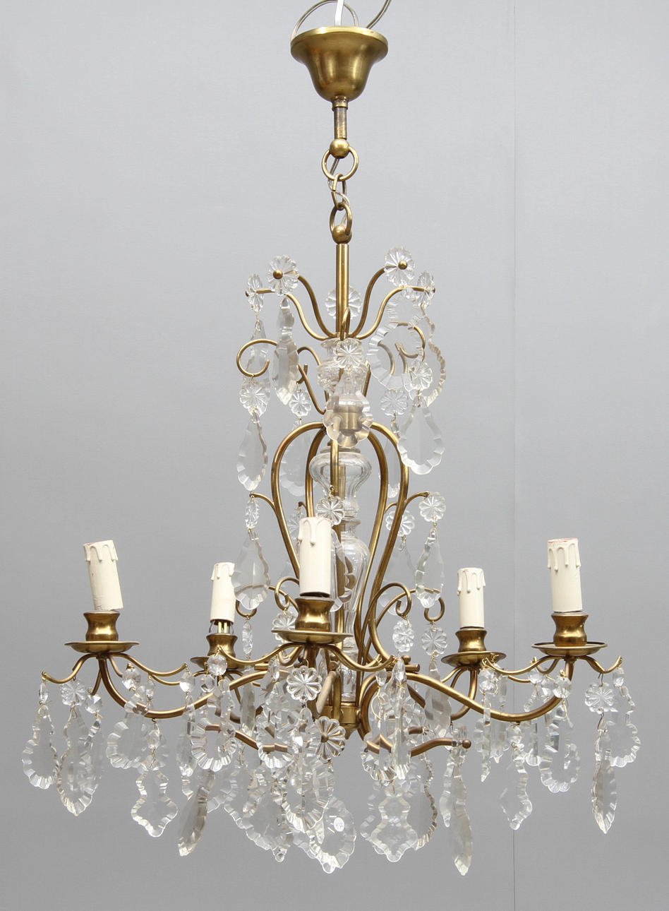 LJUSKRONA, mässing, 1900-tal.