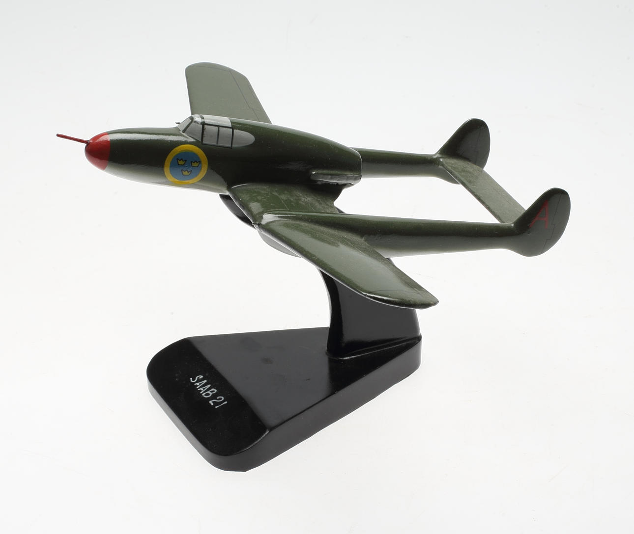 MODELLFLYGPLAN, "SAAB 21", trä, 1900-tal.