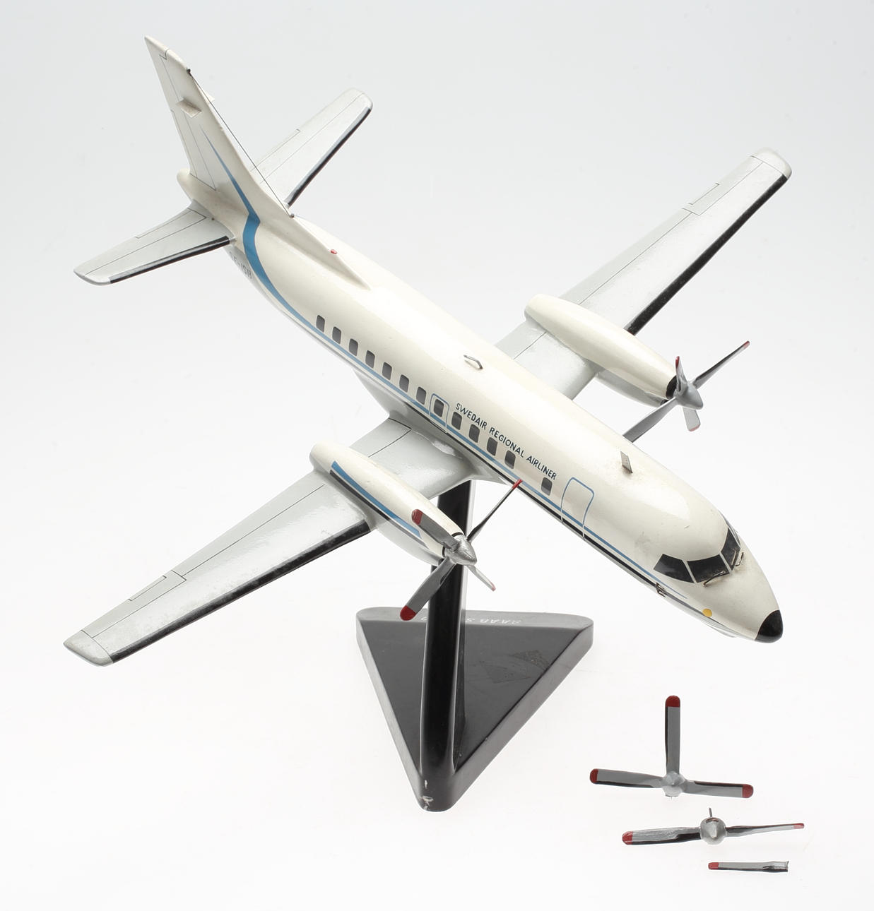 MODELLFLYGPLAN, "SAAB SF 340", trä, 1900-tal.