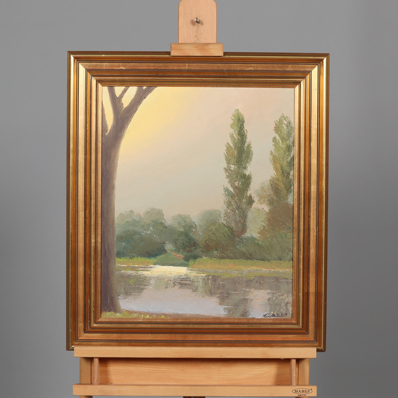 NAPPE LEON. ÓLEO SOBRE TABLA, firmado.