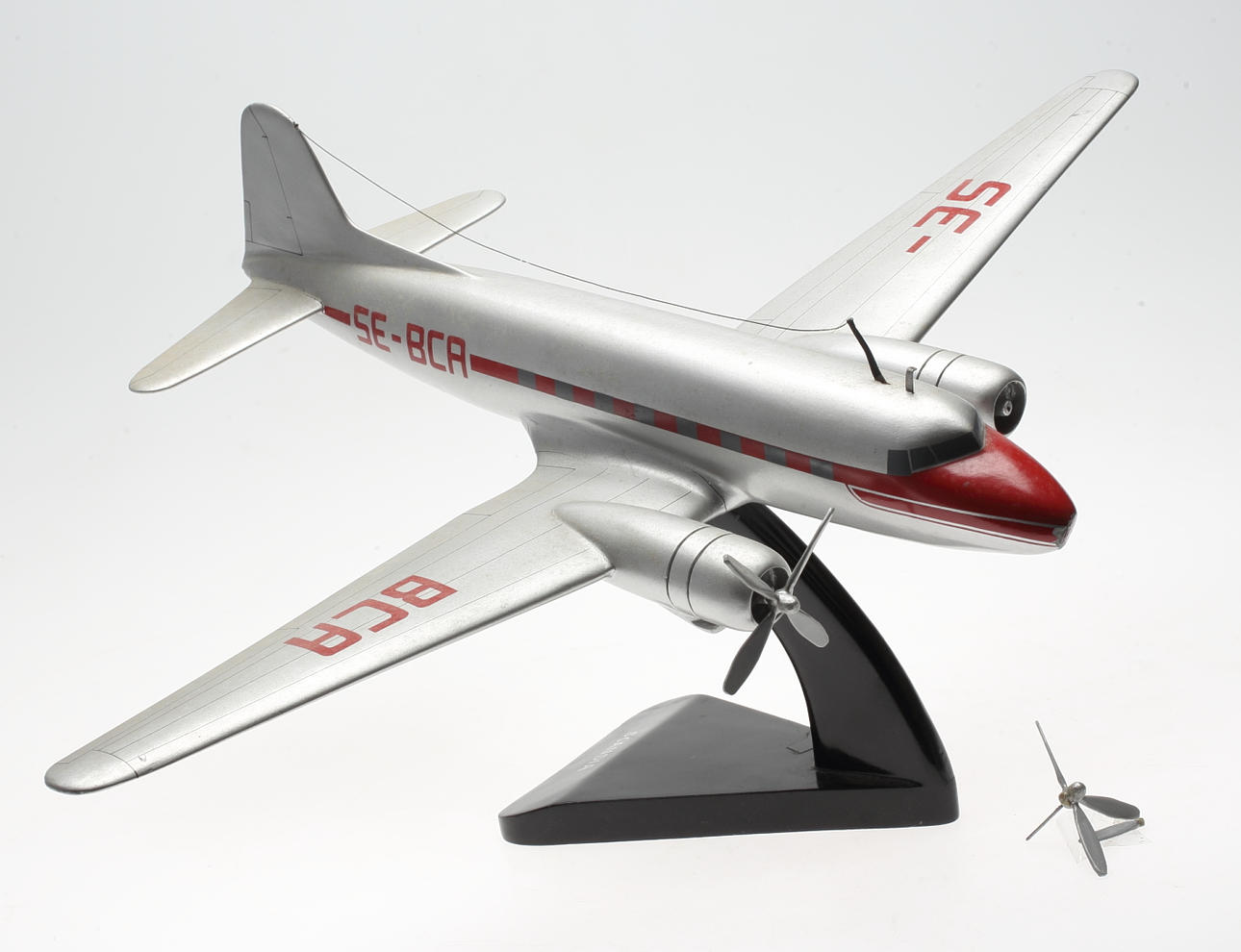 MODELLFLYGPLAN, "SAAB 90 Scandia", trä, 1900-tal.