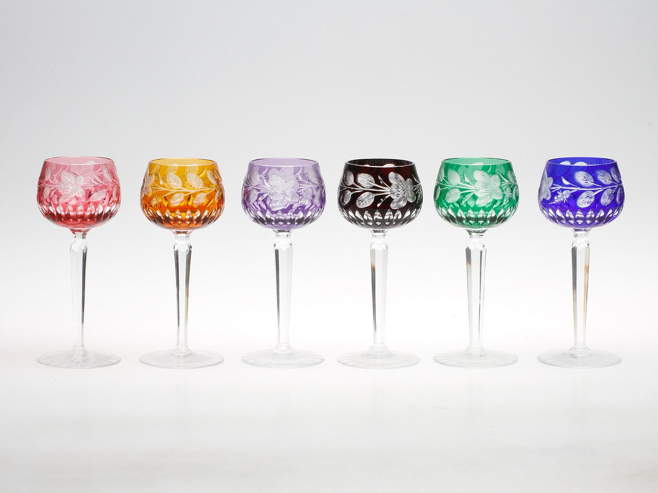 VITVINSGLAS, 6 st, 1900-tal.