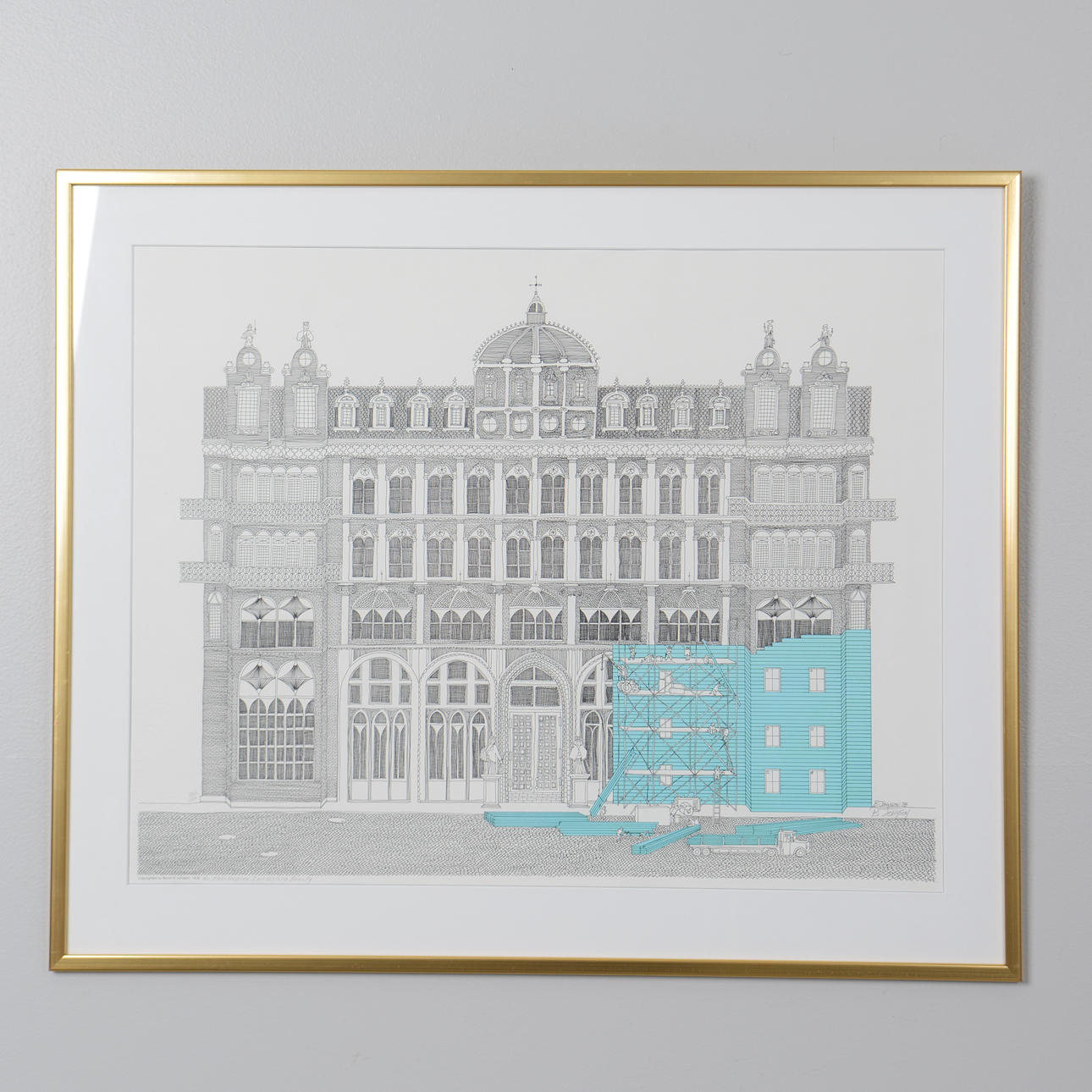 BRUCE JOHNSON. “No Maintenance Everlasting Beauty”, lithograph, signed and numbered.