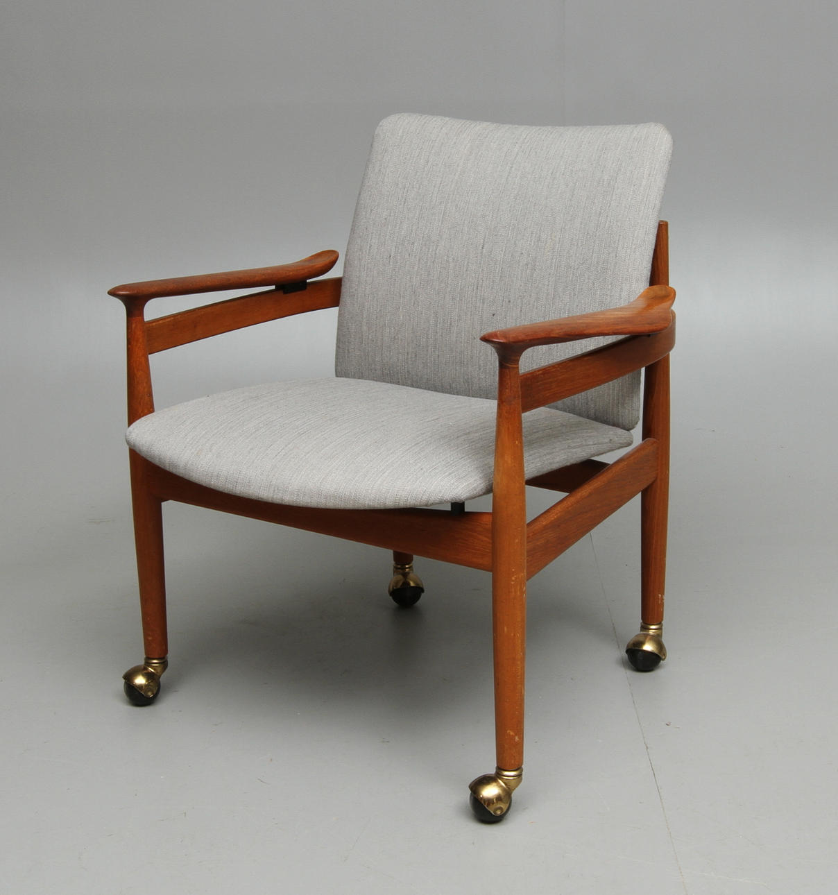 KARMFÅTÖLJ, design Finn Juhl, France & Son, Danmark, 1960-tal.