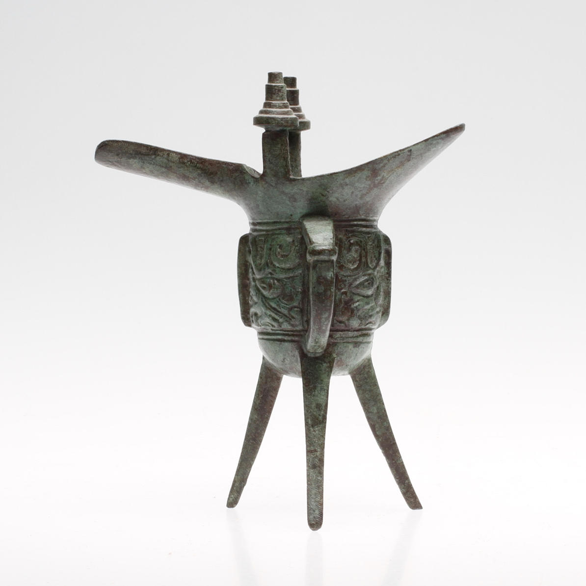 VINOFFERBÄGARE (JUE), brons, Kina, 1900-tal.