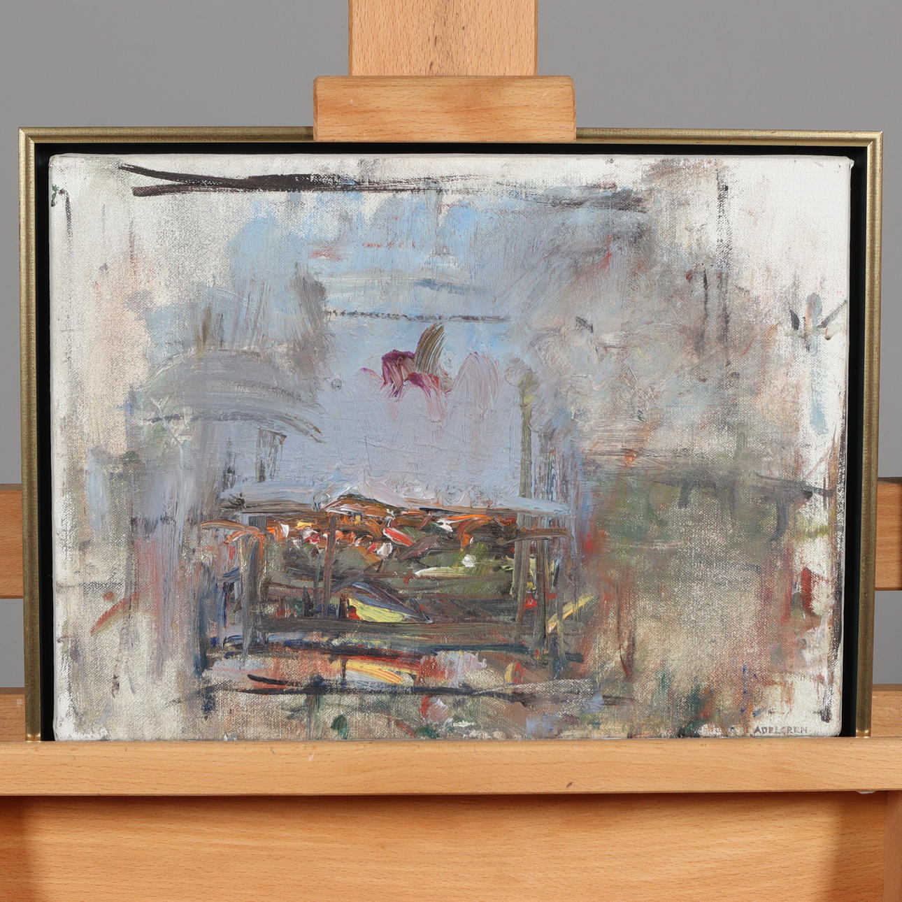 ANDERS ADELGREN. OLJA PÅ DUK, signerad.