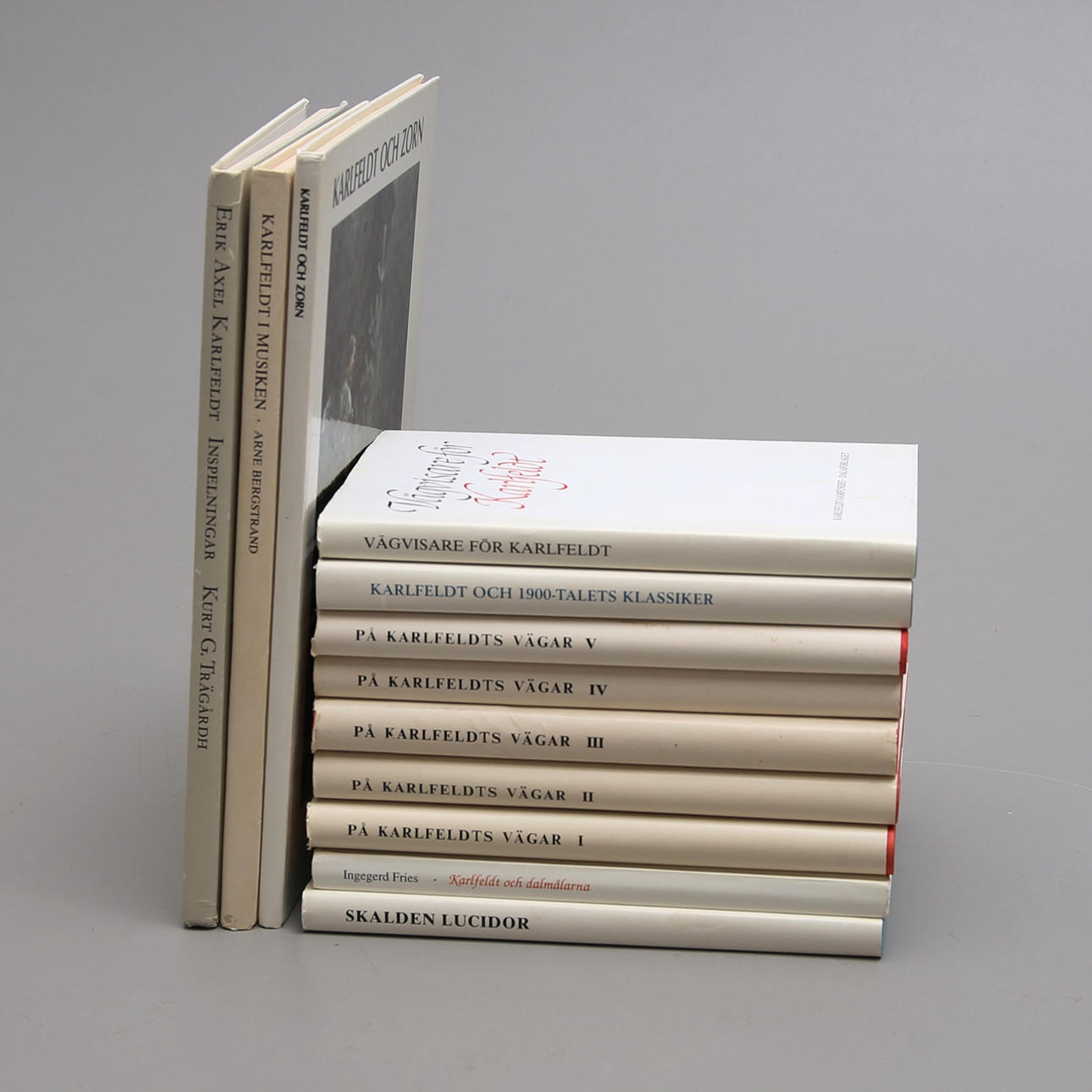 BÖCKER, 12 st, Erik Axel Karlfeldt.