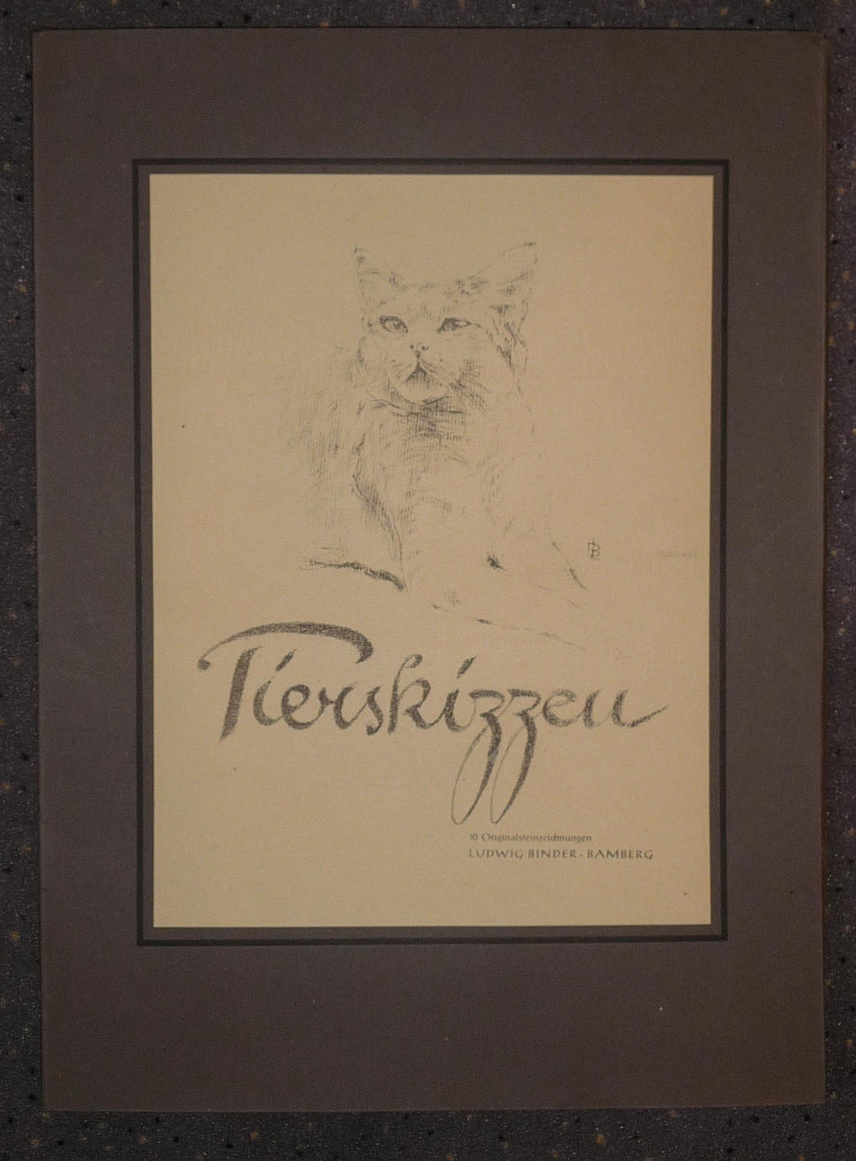 LUDWIG BINDER. ”Djurskisser”.