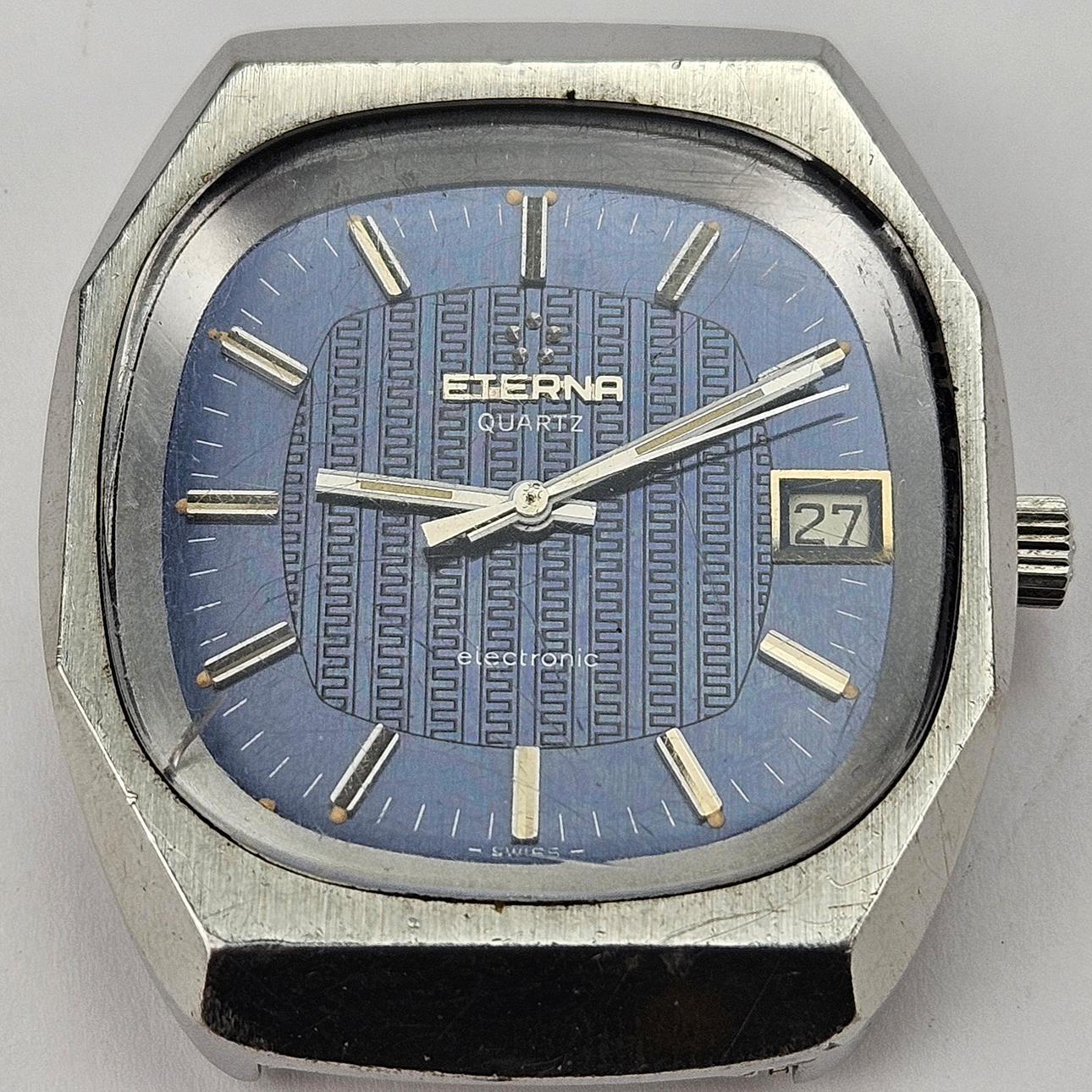 ETERNA. Wrist watch, steel, Electronic.