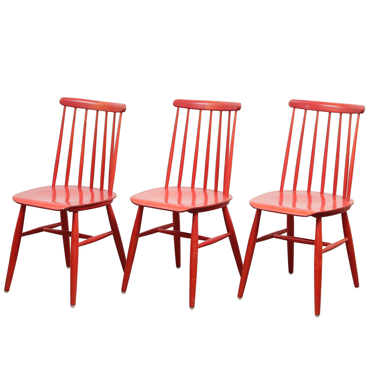 PINNSTOLAR, 3 ST, RÖDA.