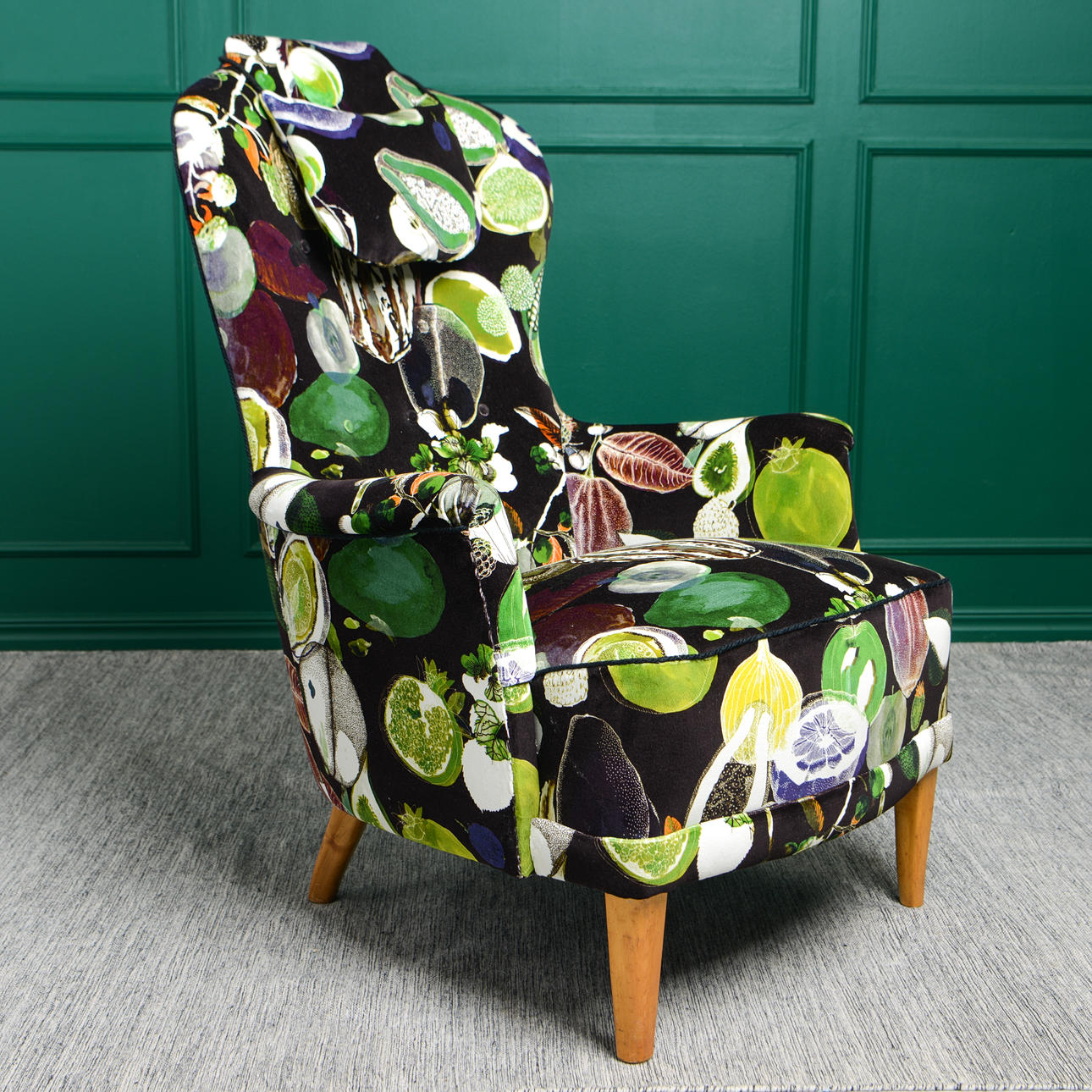 CARL MALMSTEN. "Farmor", fåtölj, formgiven 1956.