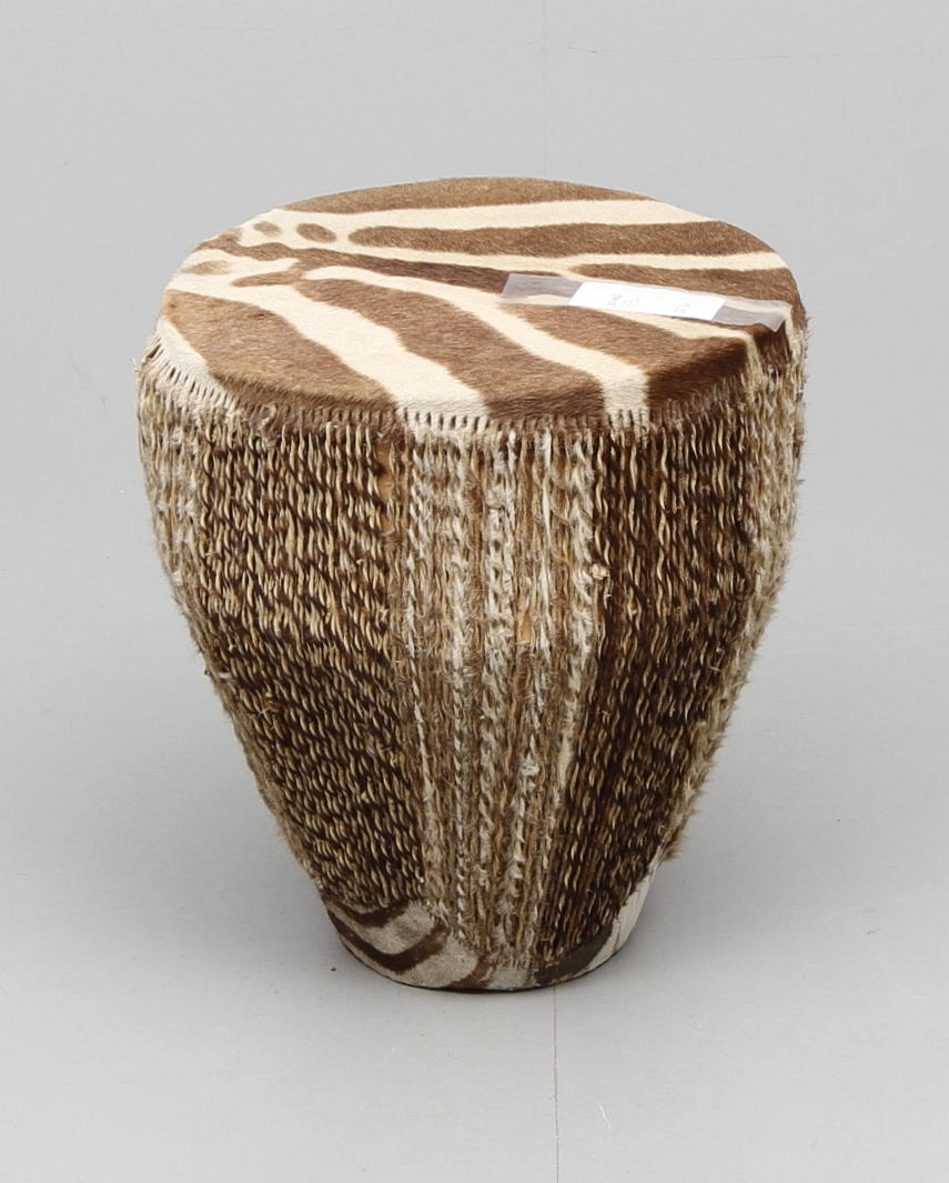 TRUMMA, zebraskinn, Afrika, 1900 tal.