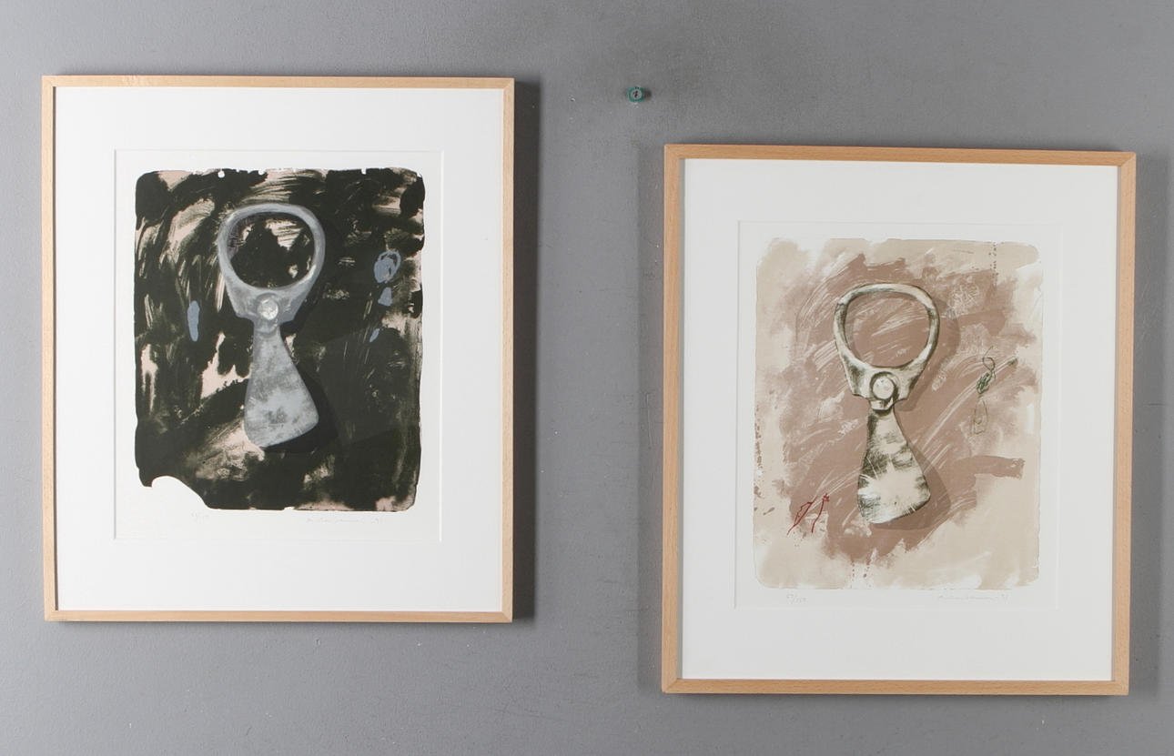 LENNART ASCHENBRENNER. 2 st, färglitografier, signerade samt numrerade 93/150 samt 69/150.