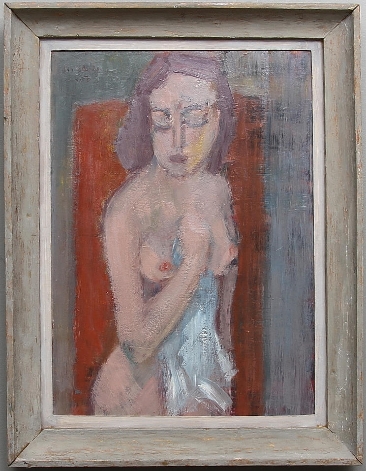 ESKIL NORDELL. Olja på pannå, signerad och daterad -50.