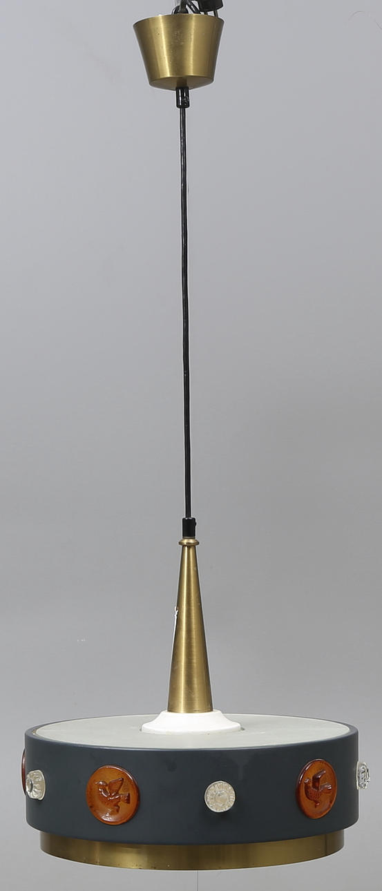 TAKLAMPA, Einar Bäckström, Malmö, höjd utan sladd ca. 35 cm.