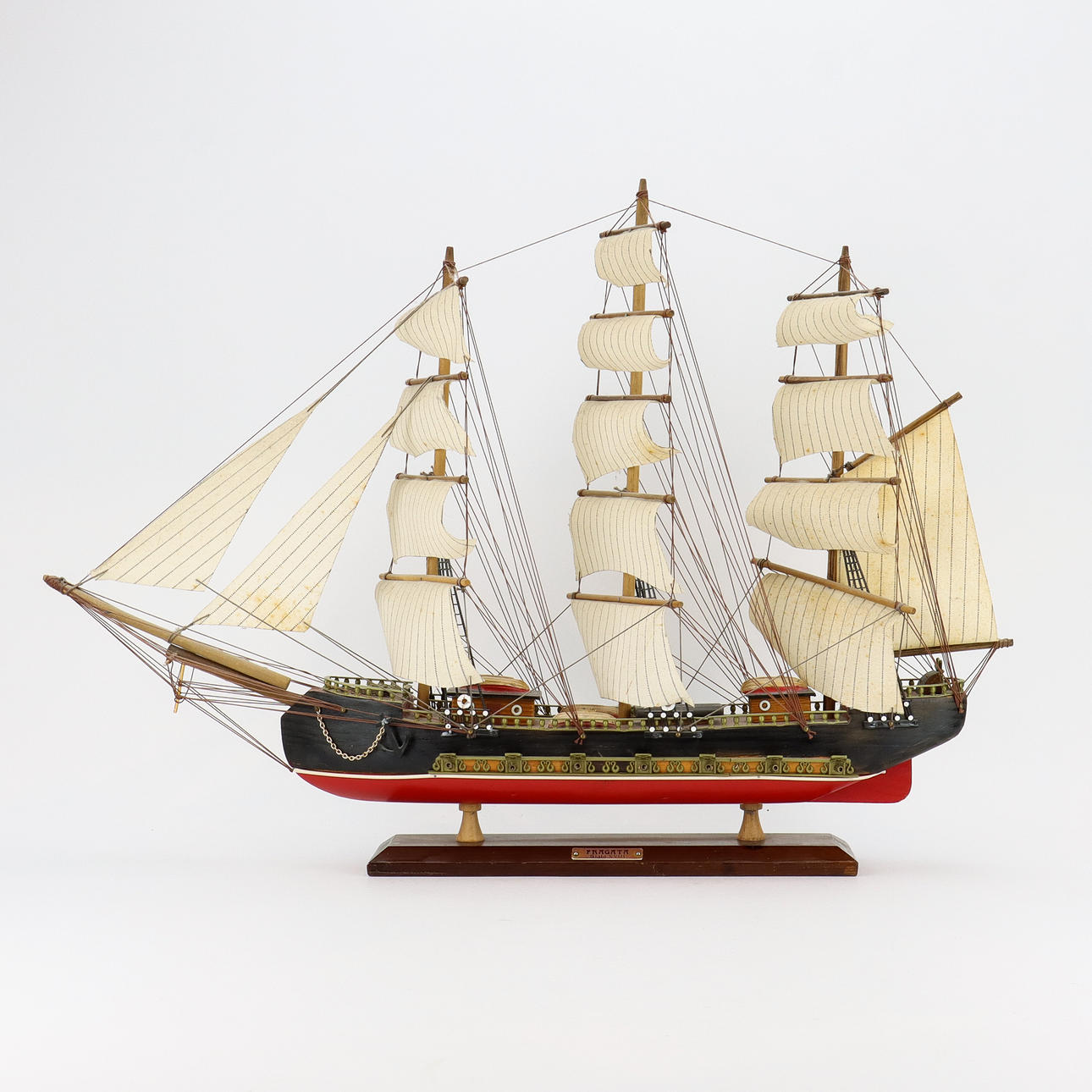 MODELO DE BARCO Fragata Siglo XVIII.