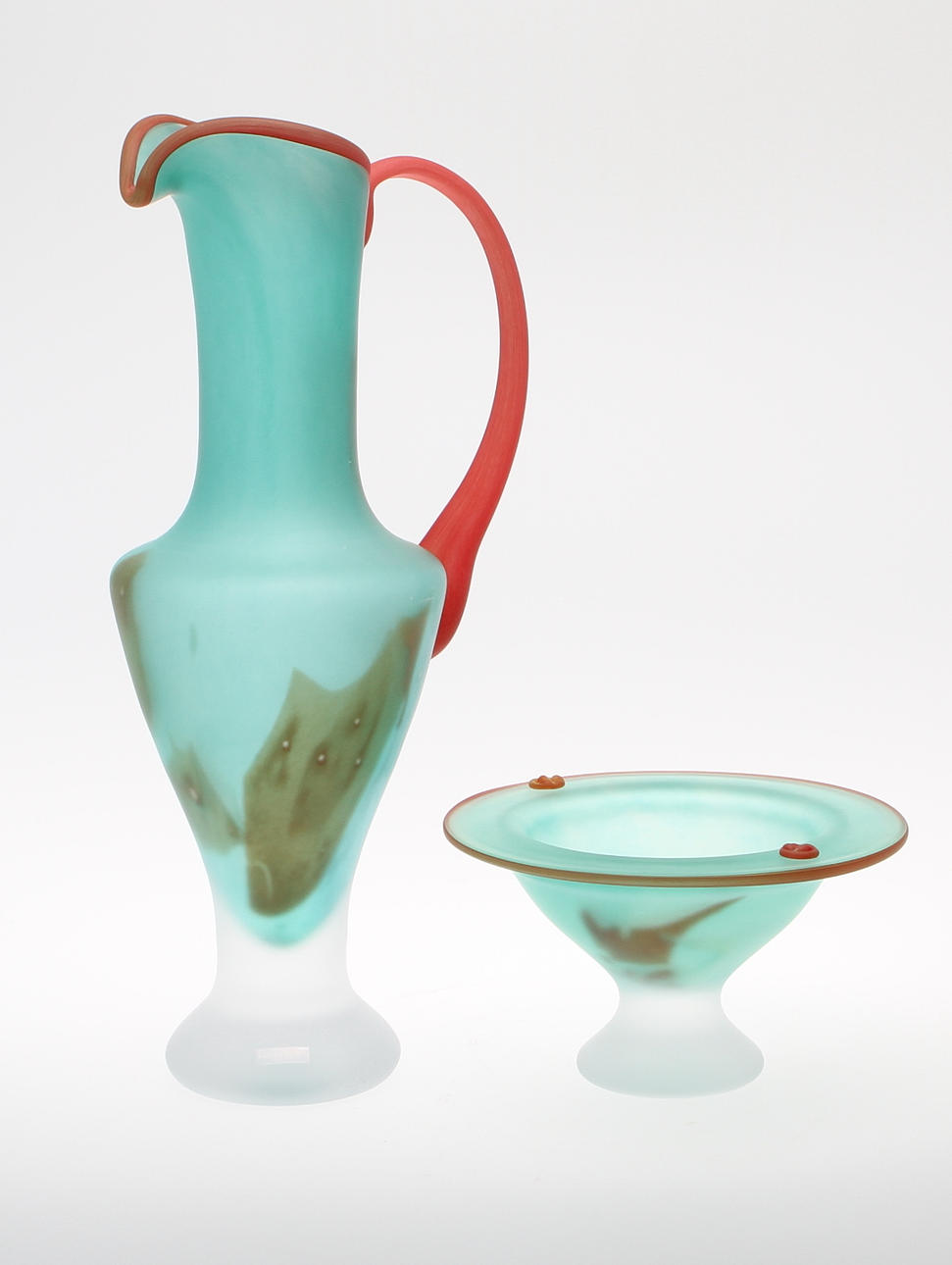 MONICA BACKSTRÖM. Vas samt skål, signerad, Kosta Boda.