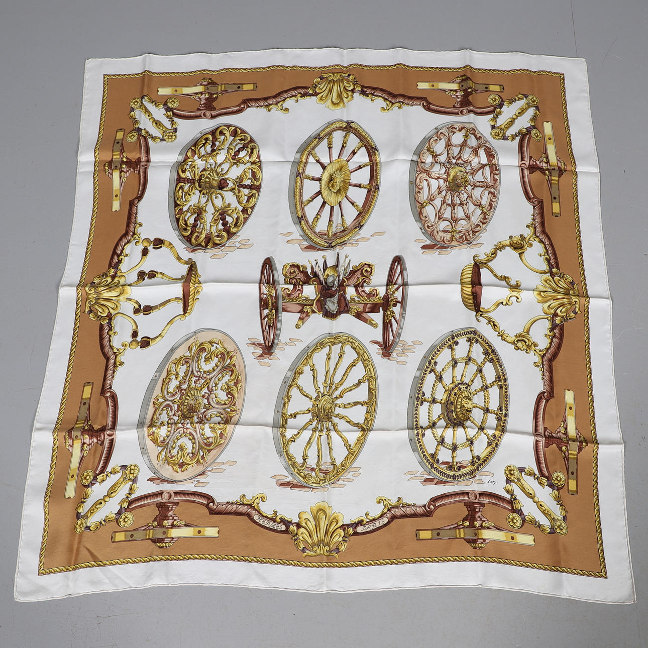 HERMES SILK SCARF.