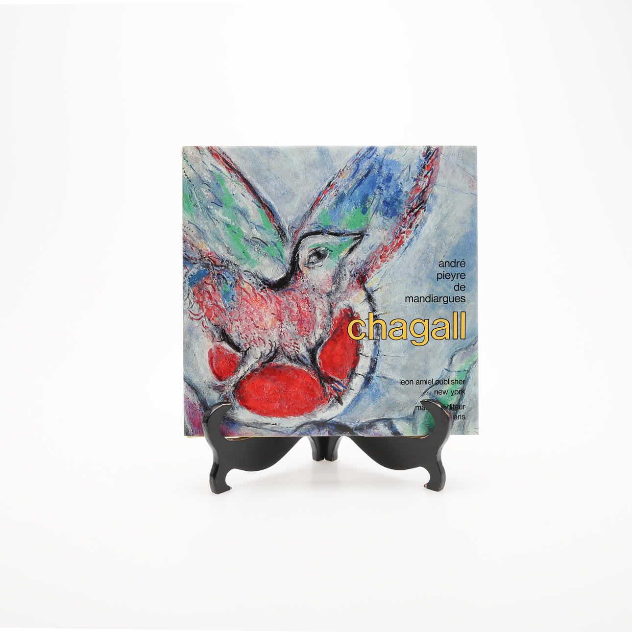 MODERNISM/ MARC CHAGALL. ANDRE PIERRE DE MANDIARGUES CHAGALL WITH A DOUBLE-SIDED ORIGINAL LITHOGRAPH AS FRONTESPIS - LE FLEUVE VERT.