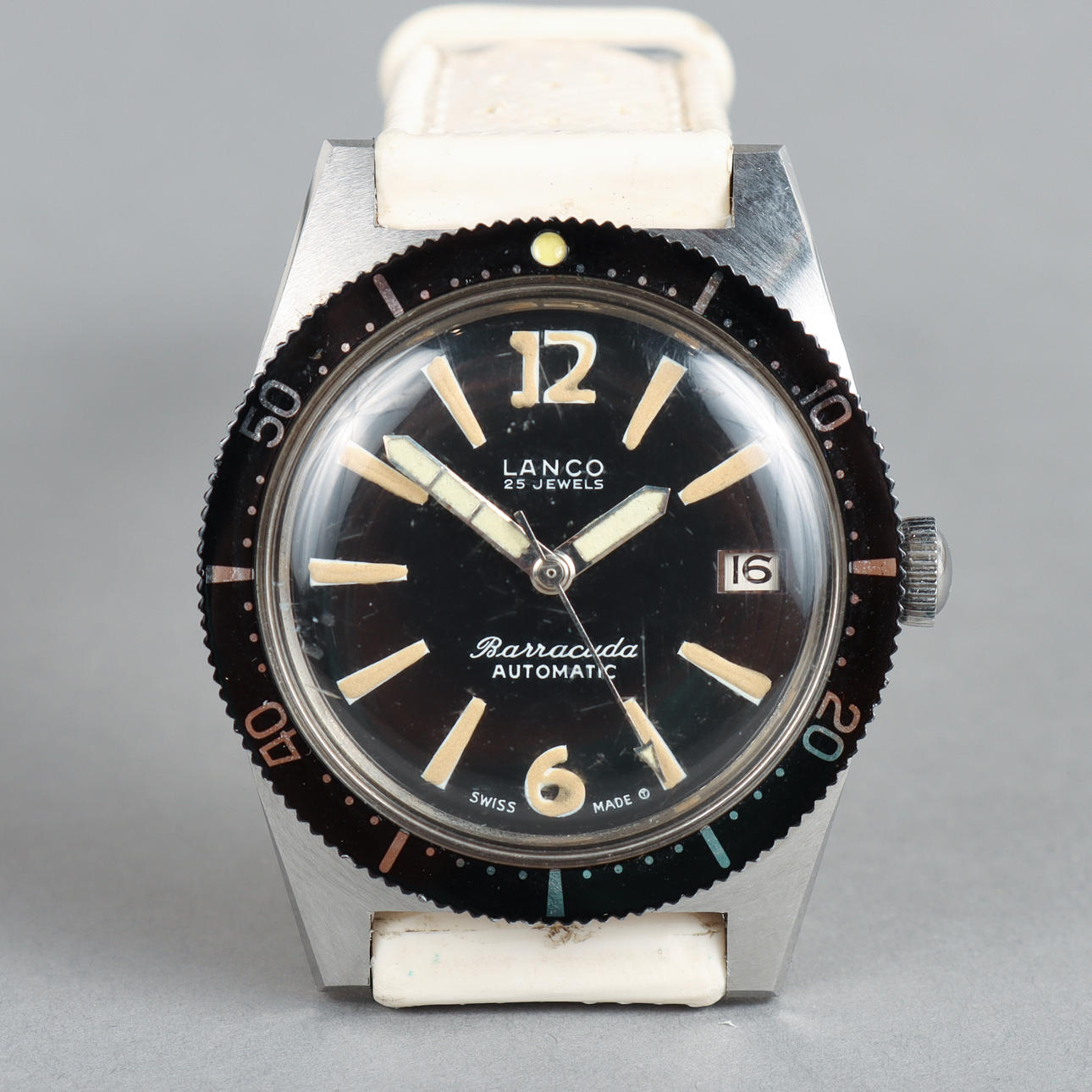 RELOJ DE PULSERA Lanco Barracuda, acero, automático.