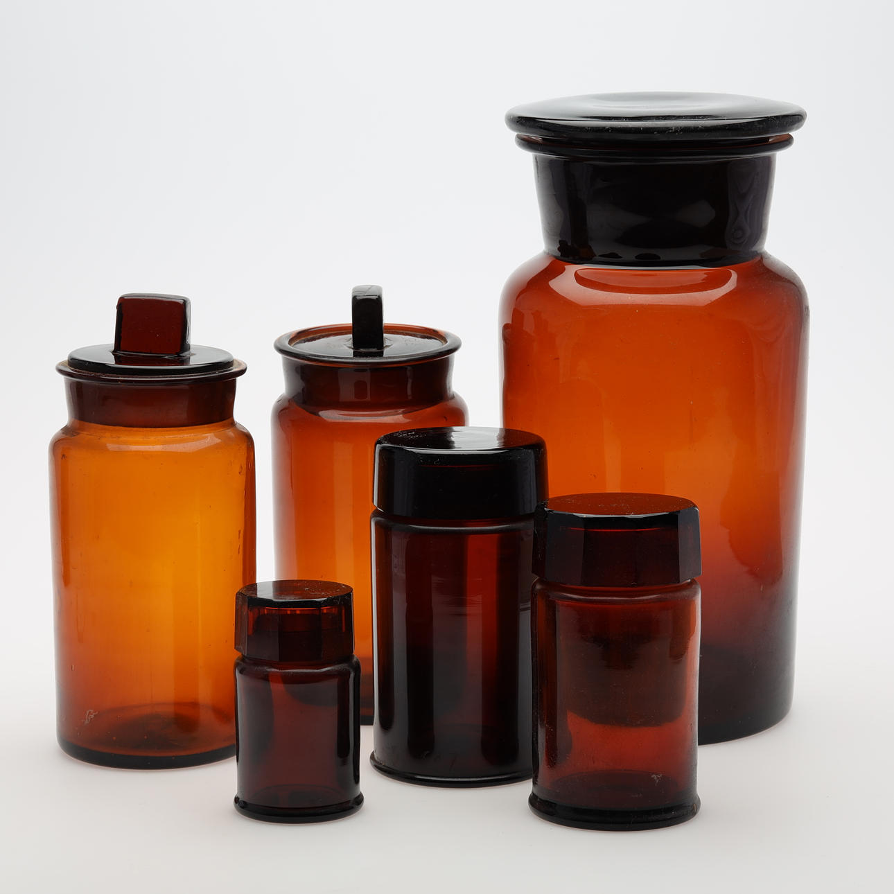 APOTHEKENGLÄSER 6 Stück, Glas. Glasobjekte - Sonstiges