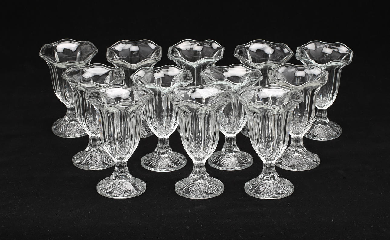 GLASS-SKÅLAR, 12 st, glas, Pukeberg.