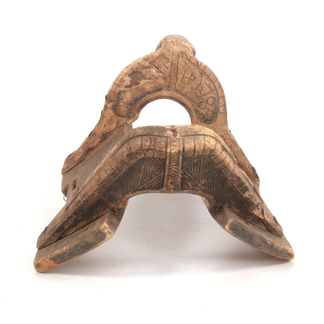 SADELBOM, allmoge, bomärkt och daterad 1790.