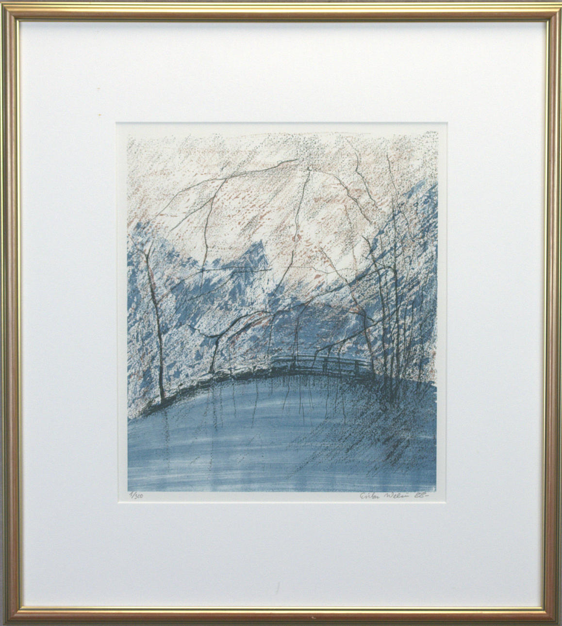 ERIKA WELIN. Lithograph, 1/300, composition, signed.