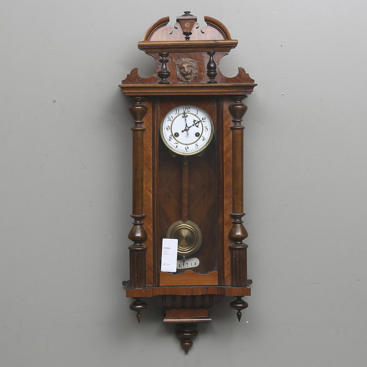 VÄGGUR, nyrenässans, Junghans, omkring 1900.